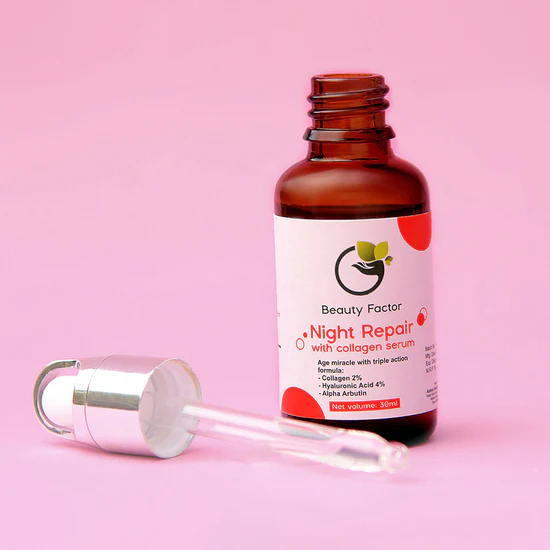 Beauty Factor Night Repair Collagen Serum - Image 2
