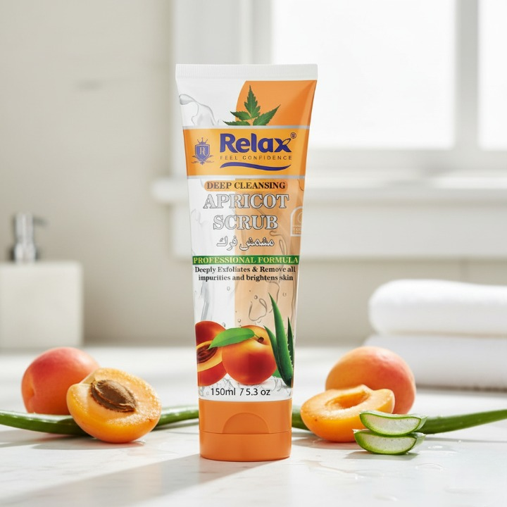 Relax Apricot Scrub - Quality Exfoliating Face Scrub for - Image 3