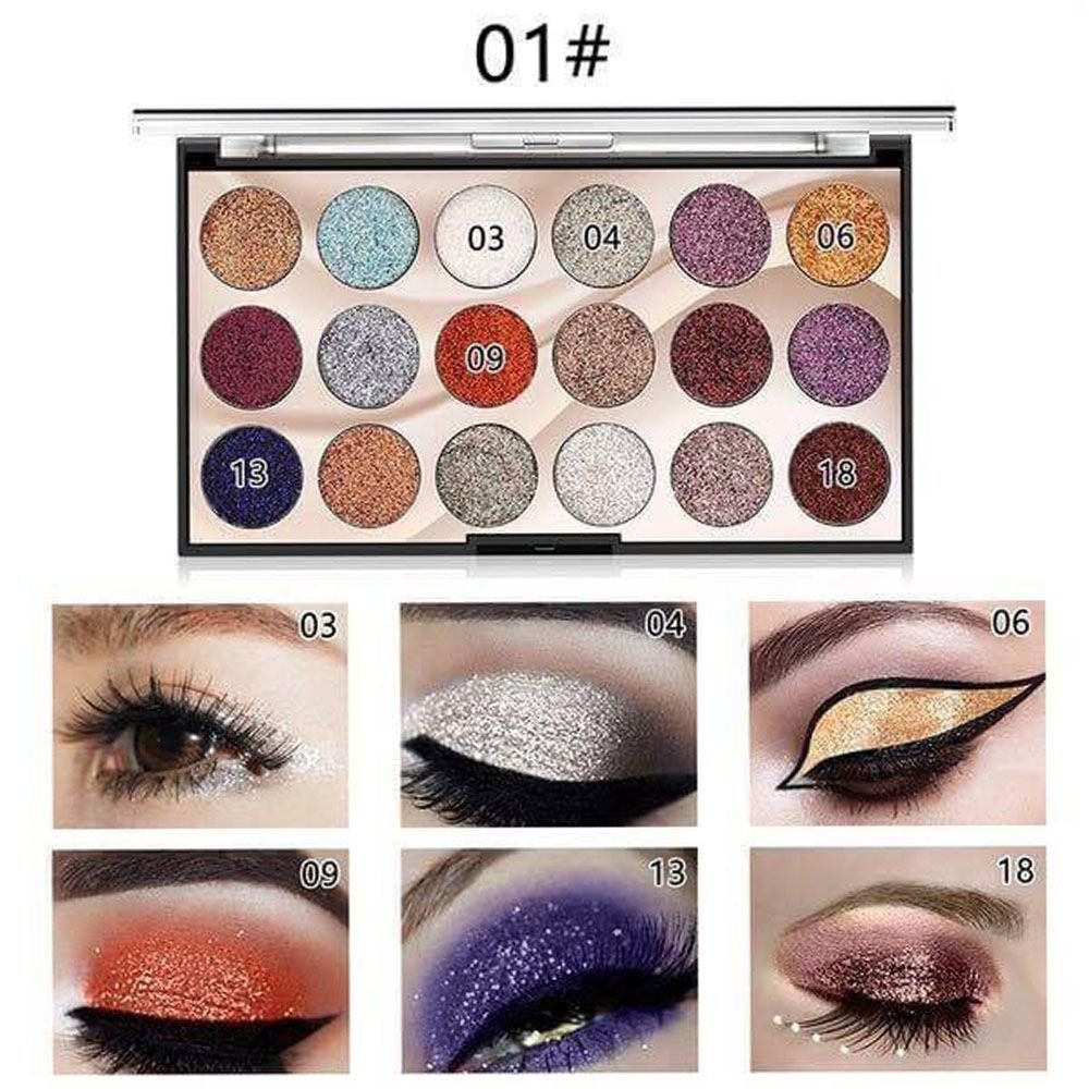 Miss Rose 18 Colors Sequins Glitter Powder High Gloss Pearly - Image 4
