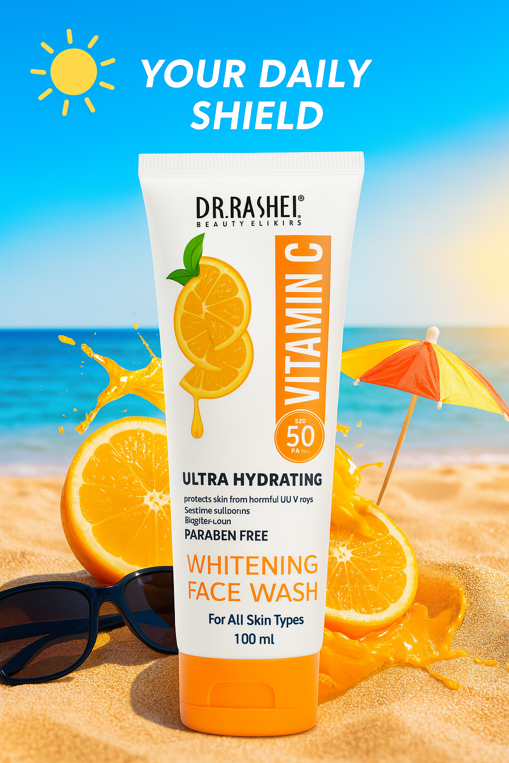 Dr Rashel Vitamin C Ultra Hydrating Whitening Face Wash - Image 3