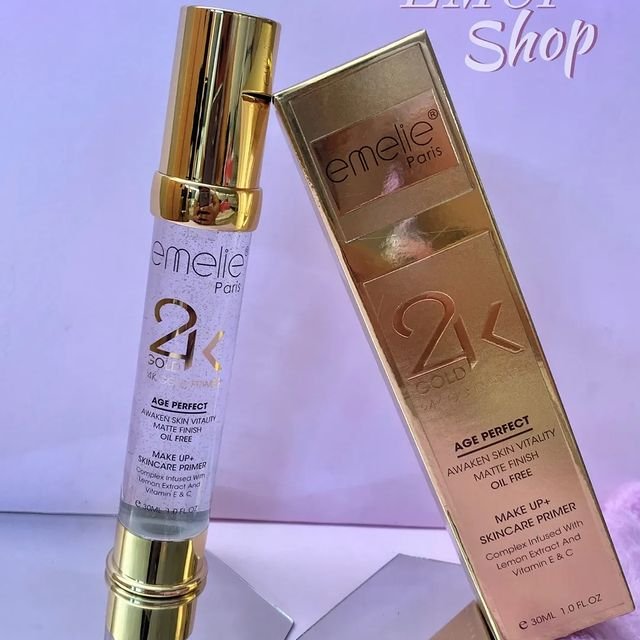 Emelie Paris 24k Gold Age Perfect Makeup Skincare Primer - Image 3