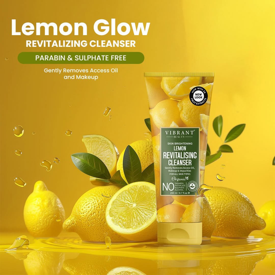 Vibrant Beauty Brightening Lemon Revitalizing Cleanser for - Image 2