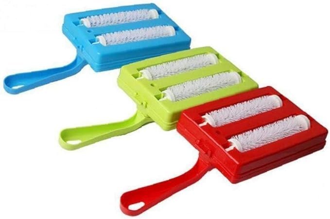 Handheld Carpet Table Crumb Sweeper Plastic Dual Brush - Image 2