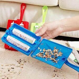 Handheld Carpet Table Crumb Sweeper Plastic Dual Brush