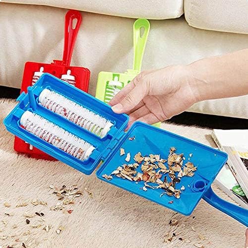 Handheld Carpet Table Crumb Sweeper Plastic Dual Brush