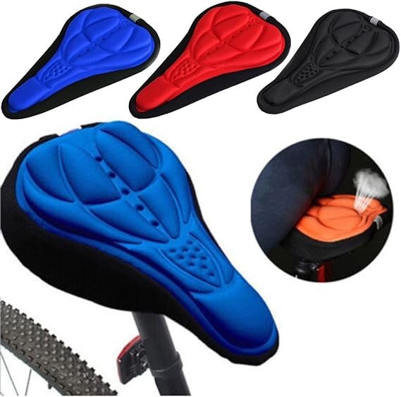 Bicycle Saddle Seat Cover Soft Gel Foam Pad Padded - Image 5