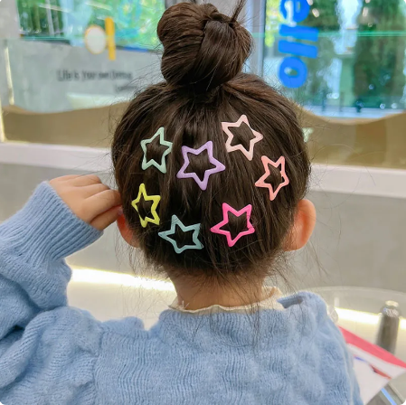 Pack Off 06 Star Design Girl Hair Clip