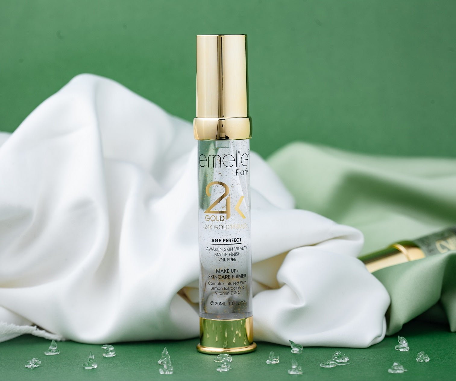 Emelie Paris 24k Gold Age Perfect Makeup Skincare Primer - Image 5