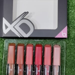 6 Pcs Matte 4d Lipgloss