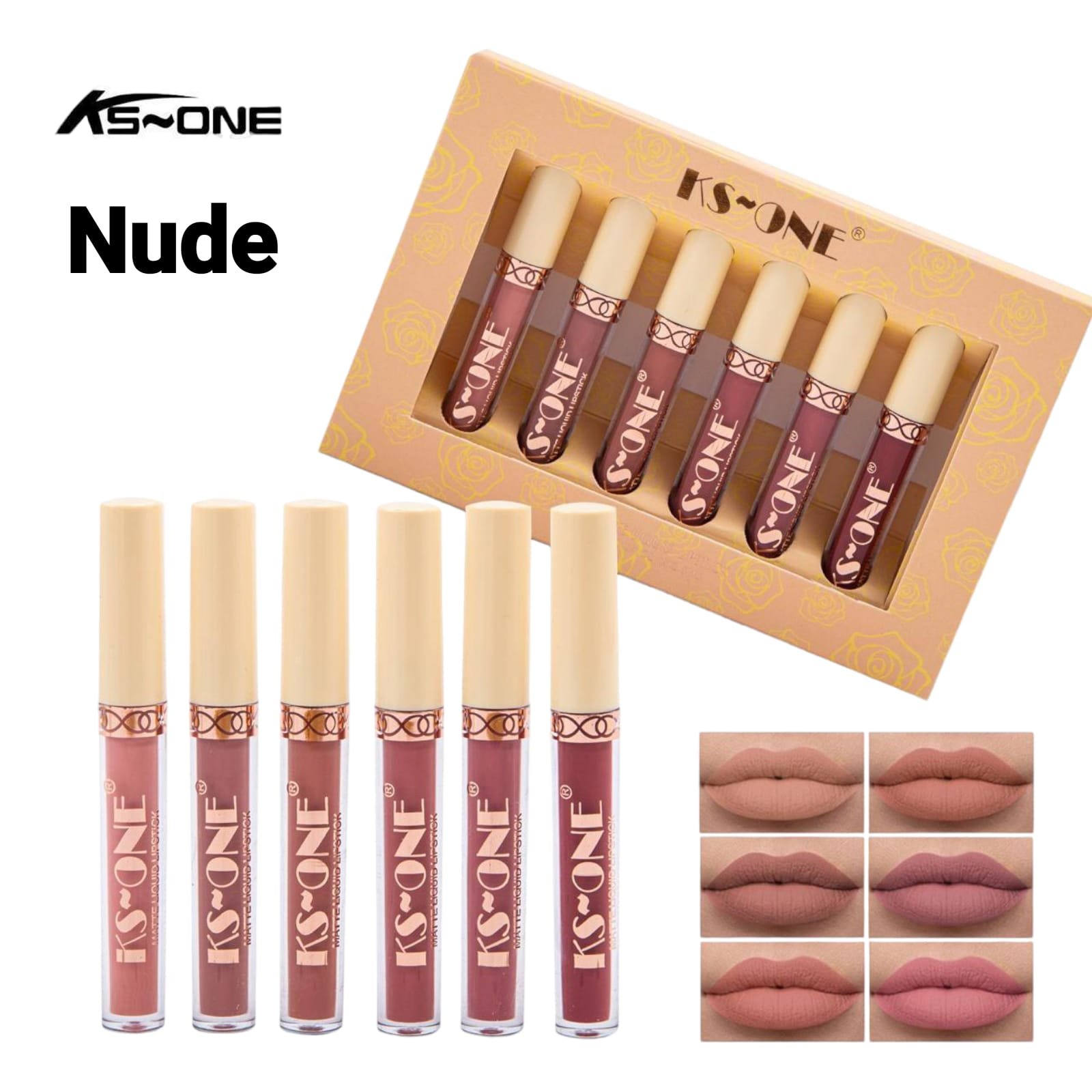 Set of 6 Matte Liquid Lipstick Long Lasting Matte Lipstick - Image 4