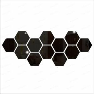 3d Acrylic Hexagon Simple Mirror-surface Geometric Diy Art