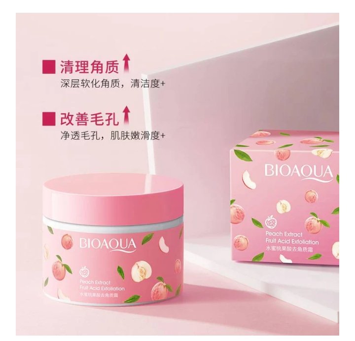 Bioaqua Peach Extract Exfoliating Face Gel Cream - Image 4