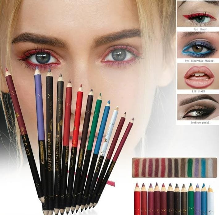 2 in 1 Colors Eye Pencil Multipurpose Eye Pencil