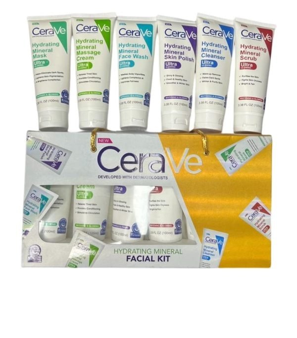 Pack of 06 Cerave Hydrating Mineral Facial Kit 100ml - Image 3