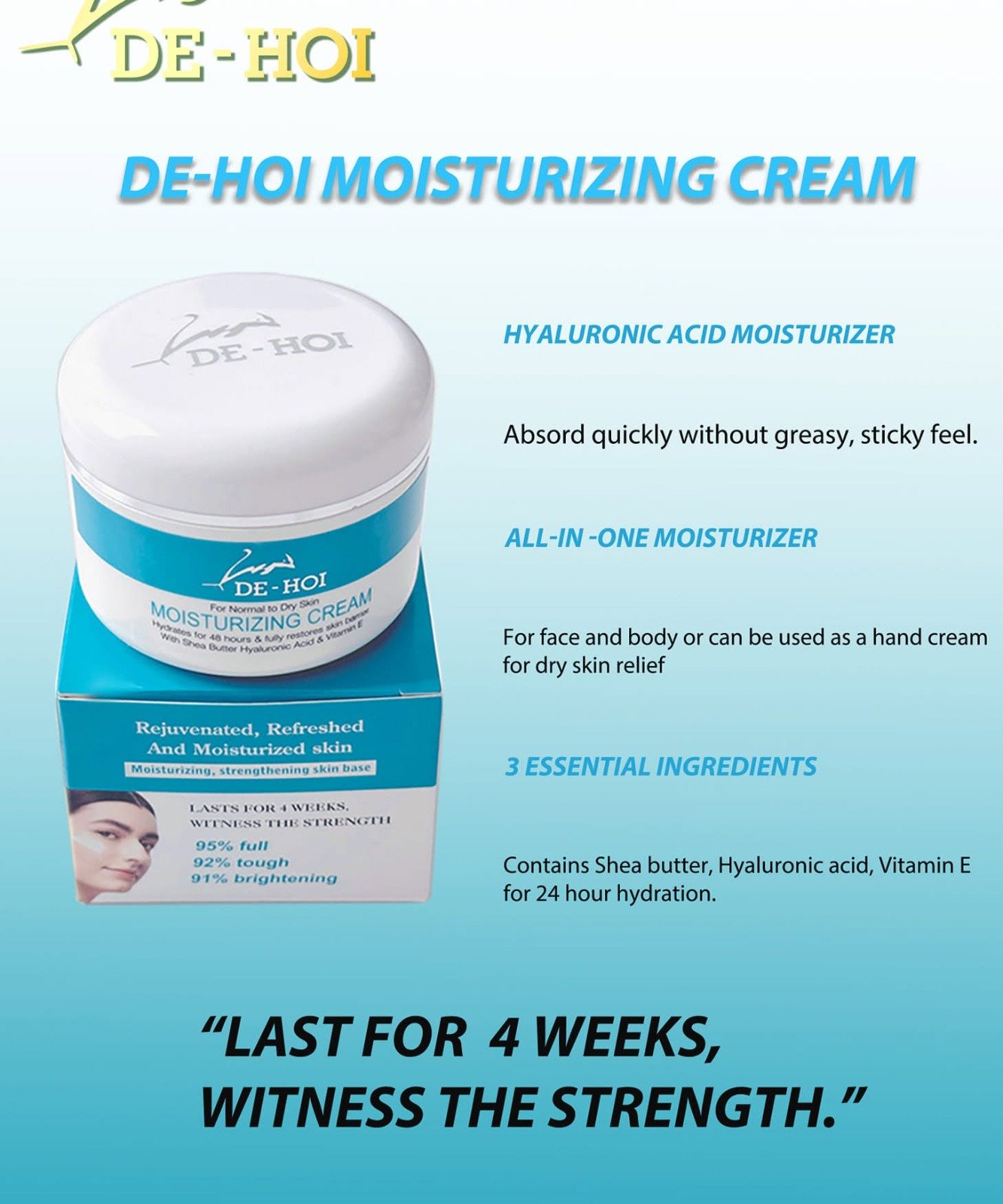 De-hoi Moisturizing Cream 100g Rejuvenated Refreshed - Image 3