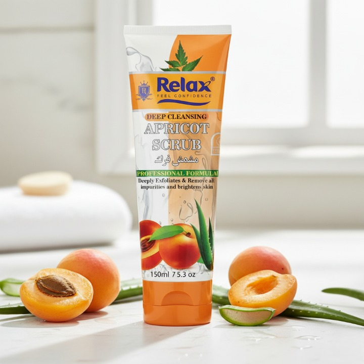 Relax Apricot Scrub - Quality Exfoliating Face Scrub for - Image 4