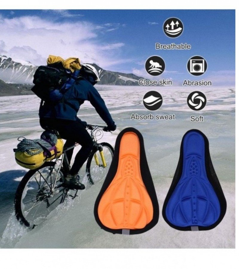 Bicycle Saddle Seat Cover Soft Gel Foam Pad Padded