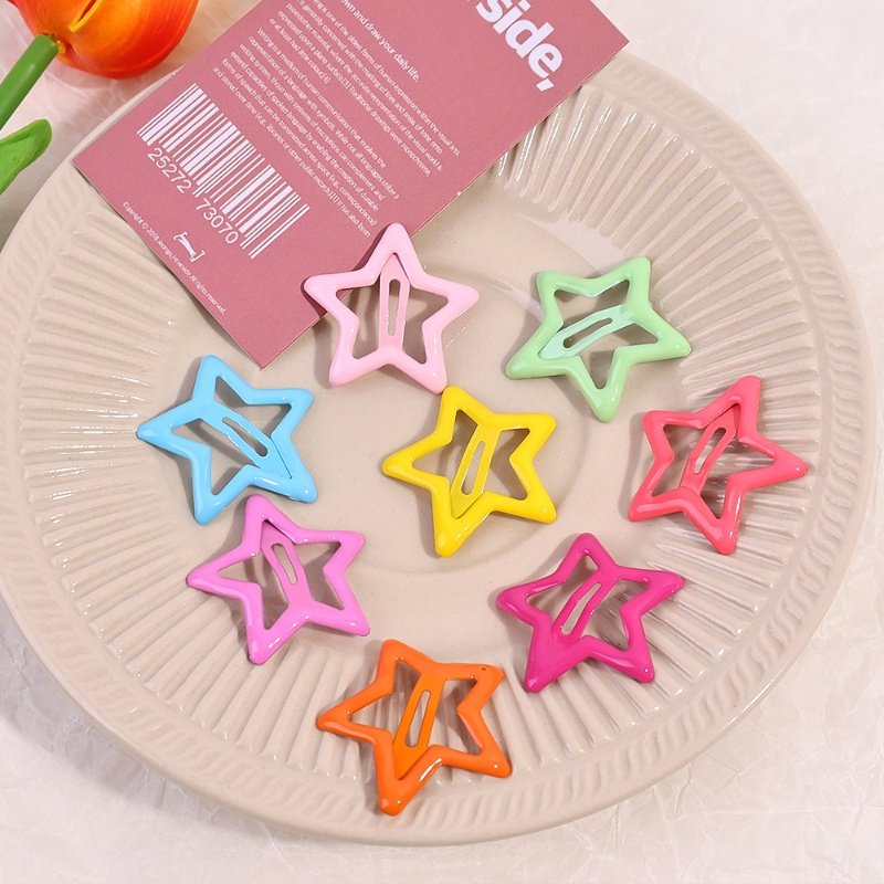 Pack Off 06 Star Design Girl Hair Clip - Image 3