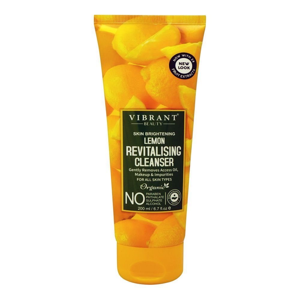 Vibrant Beauty Brightening Lemon Revitalizing Cleanser for - Image 4
